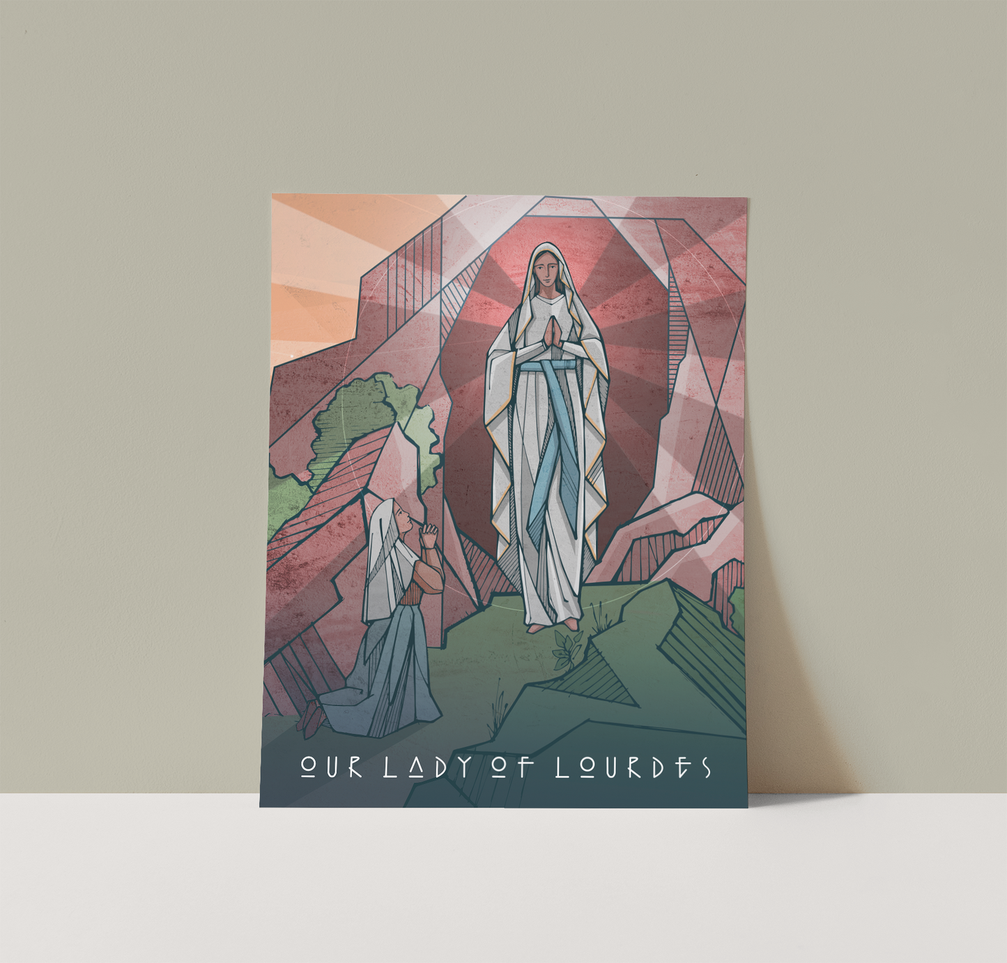 Saints Alive Our Lady of Lourdes Print