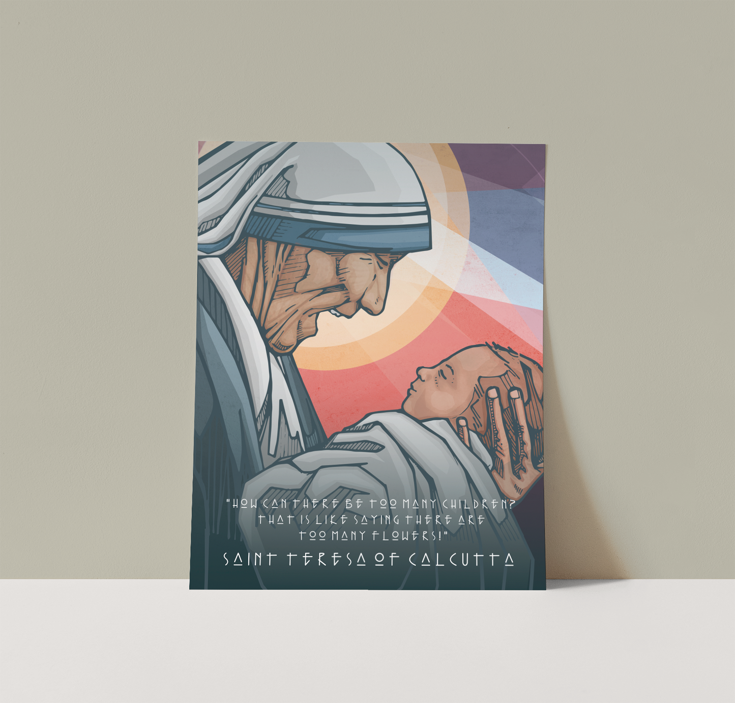Saints Alive St. Mother Teresa Print #2