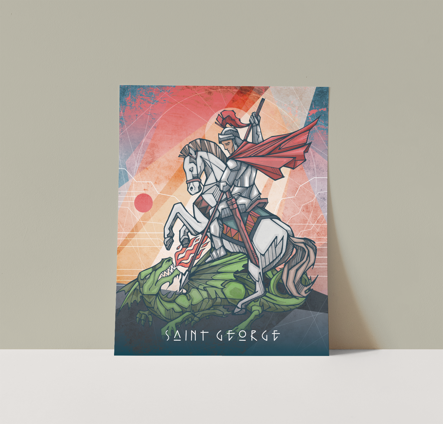 Saints Alive St. George Print