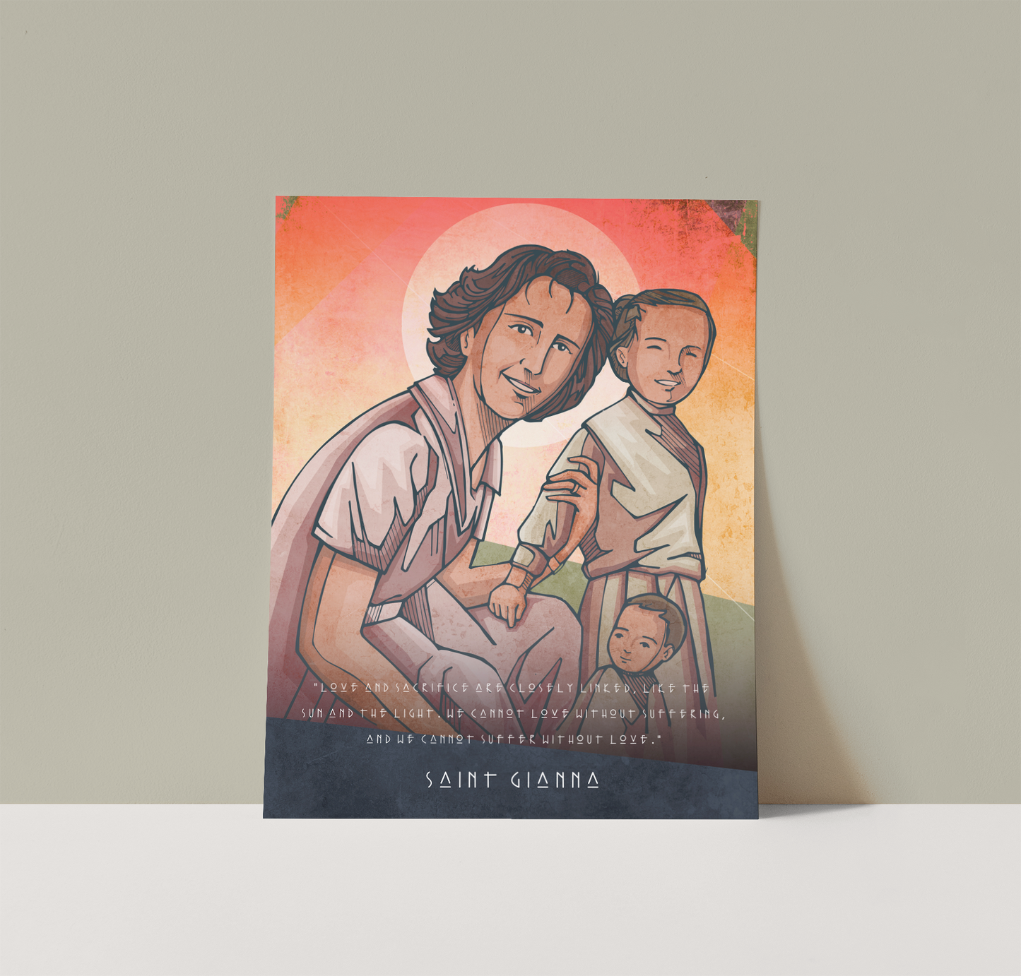 Saints Alive St. Gianna Print