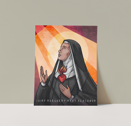 Saints Alive St. Margaret Mary Alacoque Print