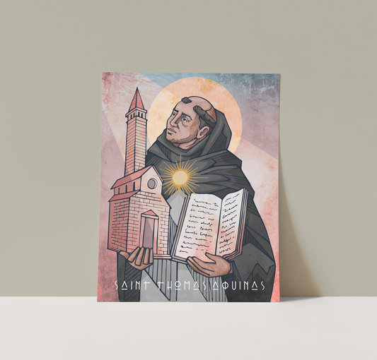 Saints Alive St. Thomas Aquinas Print